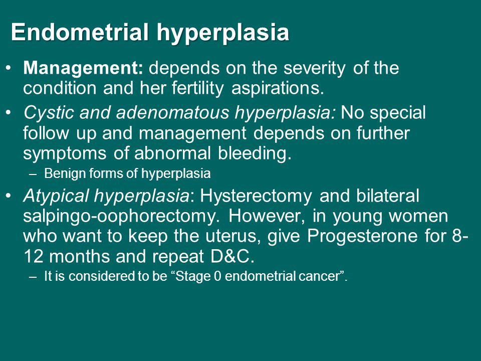 Hiperplasia endometrial causas